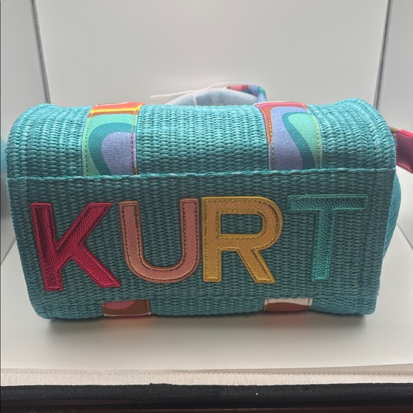 Kurt Geiger London small Southbank Shopper Bag in aqua blue NWT - Picture 6 of 12